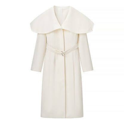 Opaline Belted Woolen Coat
