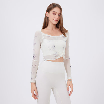 Cyralyn Butterfly Sports Top