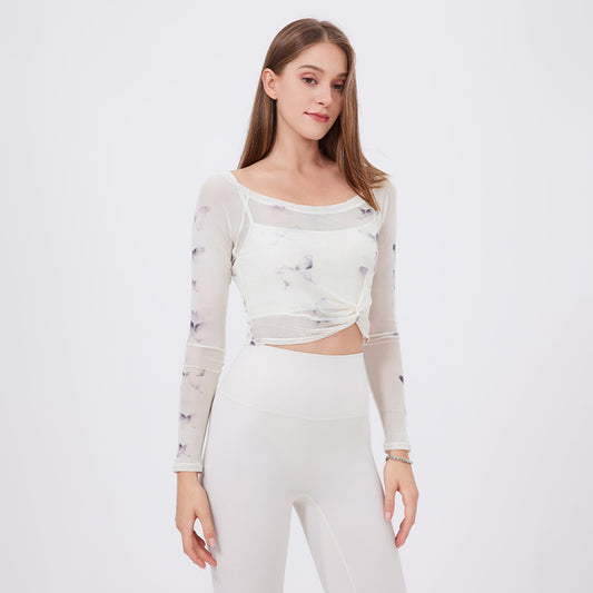 Cyralyn Butterfly Sports Top
