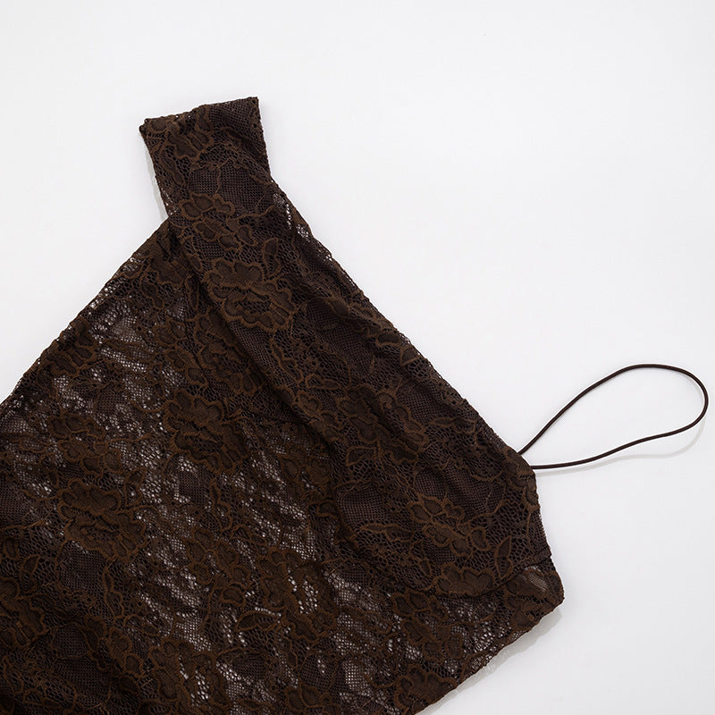 Celine Strap Lace Dress