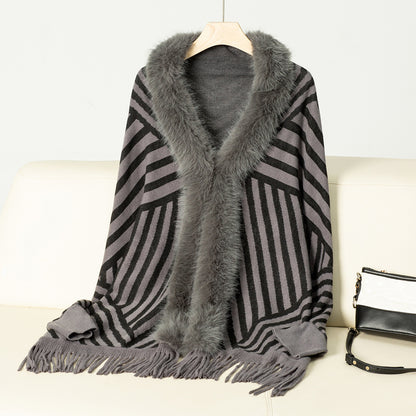 Sylphine Knitted Shawl Cape