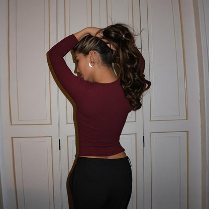 Saffron Square Neck T shirt