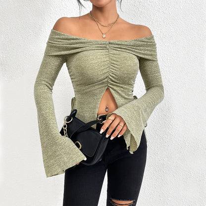 Adrielle Split Flare Top
