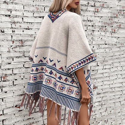 Amira Jacquard Cape