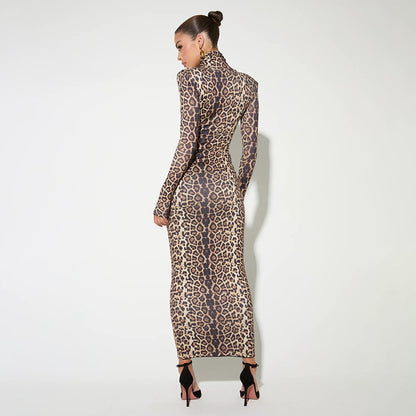 Gisella Leopard Dress