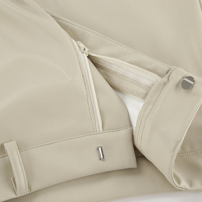 Autumnelle Matte Leather Skirt