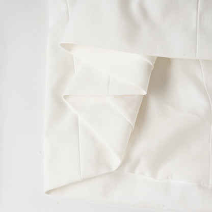 Viora Elegant Tight Waist with Scarf Blazer Top