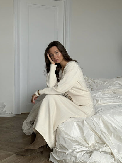 Vivica Sweater Straight Skirt Sets