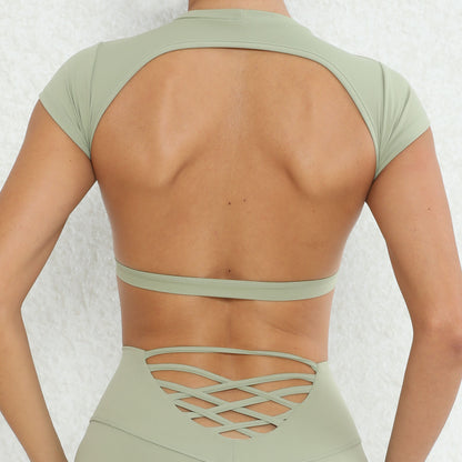 Brienne Yoga Bare Back T Shirt