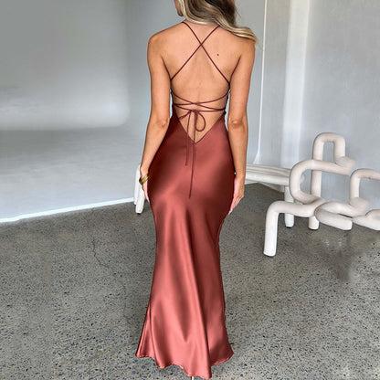 Petal Satin Dress