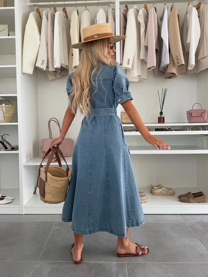 Sylvie Denim Midi Dress
