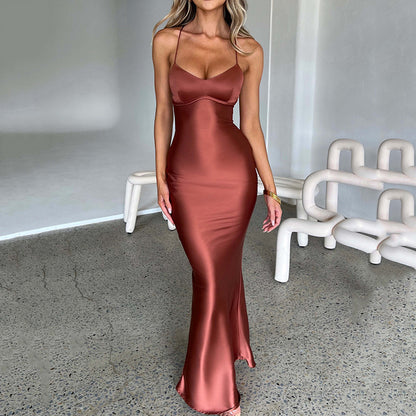 Petal Satin Dress