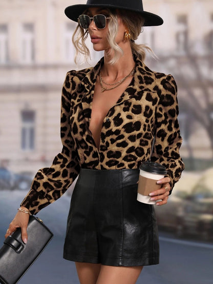 Noriane Leopard Print Shirt