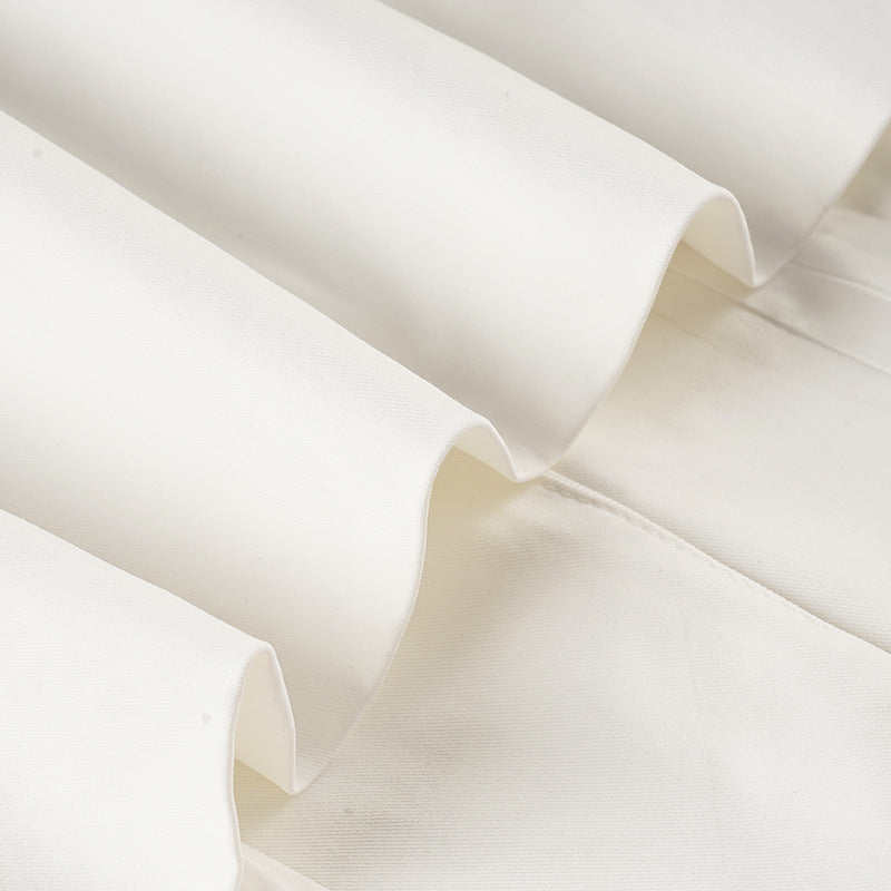 Viora Elegant Tight Waist with Scarf Blazer Top