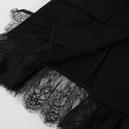 Iserelle Black Lace Office Blazer
