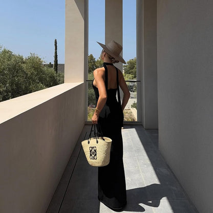 Adriana Ribbon Backless Dress