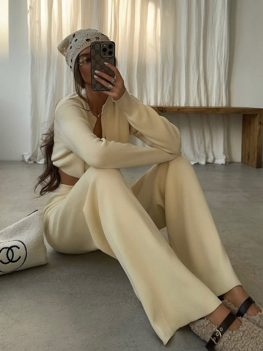 Cavra Cardigan Sweater Two Piece Set