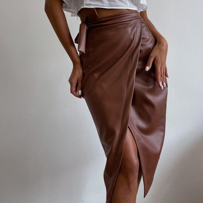 Geneviève Leather Skirt