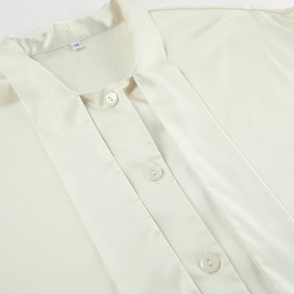 Solsticea Ruffled Tied Shirt