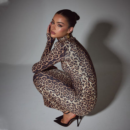 Gisella Leopard Dress