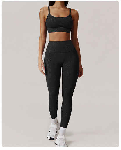 Cerisse Silver Yoga Bra