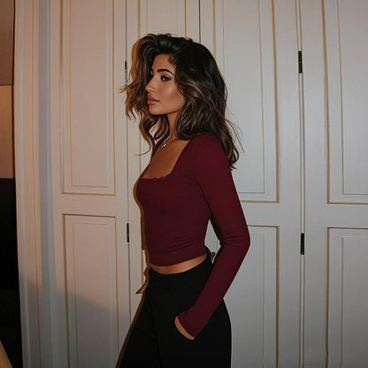 Saffron Square Neck T shirt