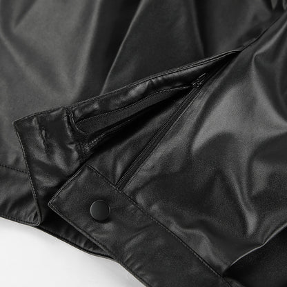 Wisterienne Faux Leather Shorts