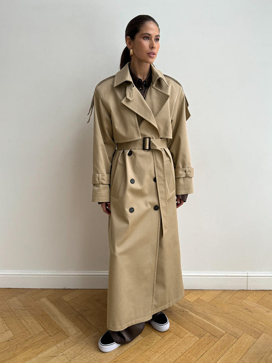 Elyseum Maxi Trench Coat