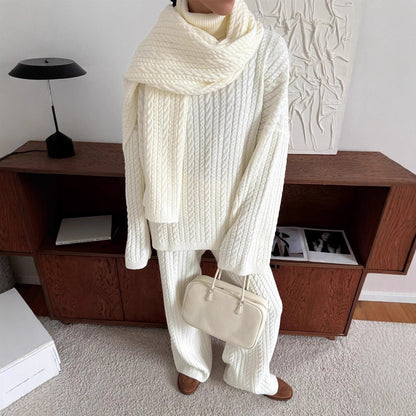 Isen Soft Knit Pullover Sweater & Trousers Set