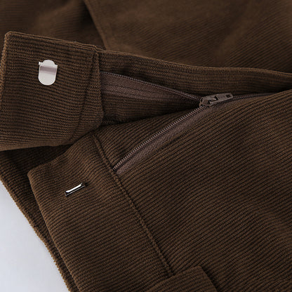 Arlisse Corduroy Skirt (Without Belt）