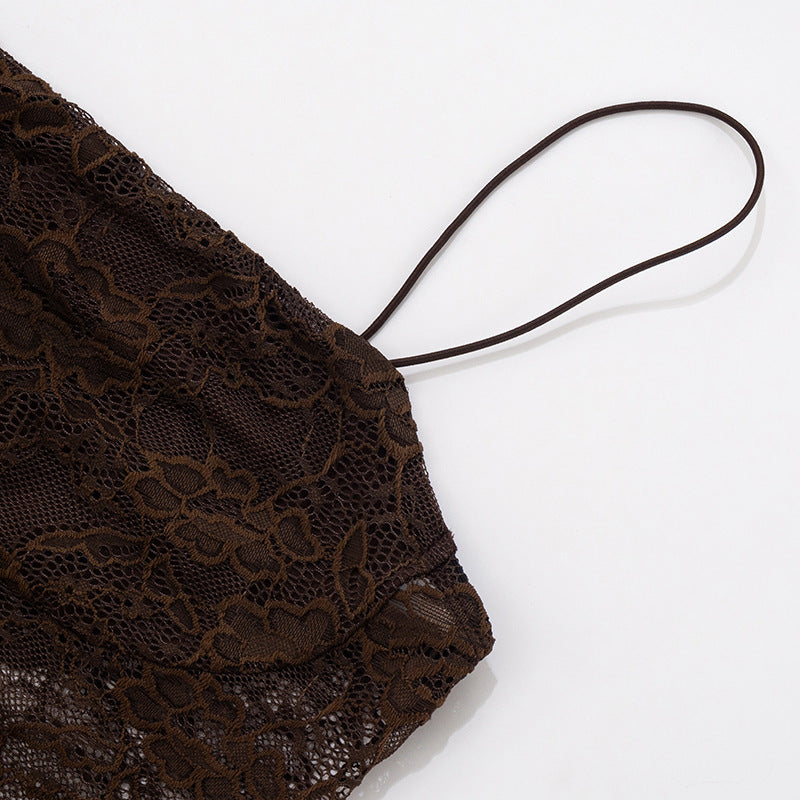 Celine Strap Lace Dress