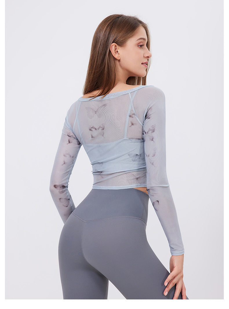 Cyralyn Butterfly Sports Top