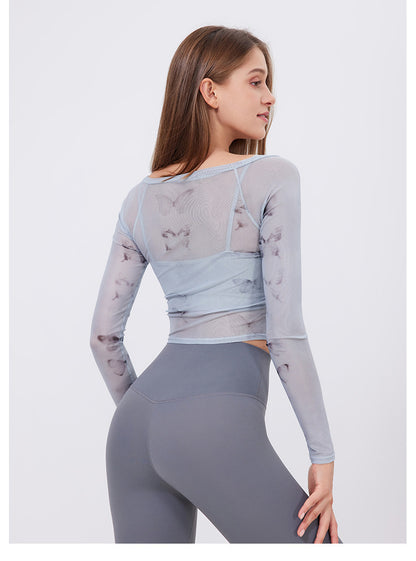 Cyralyn Butterfly Sports Top