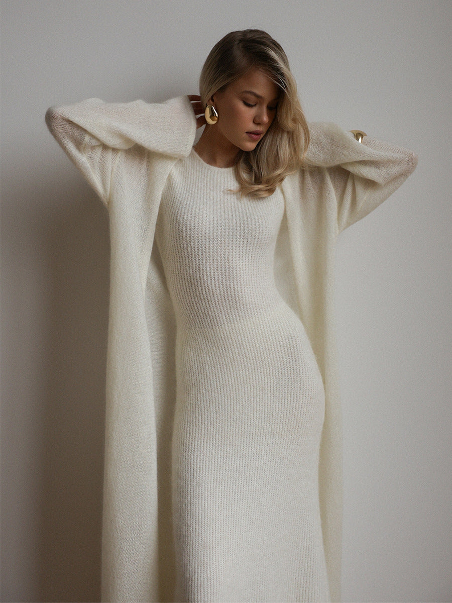 Sablea Knitted Cardigan & Dress Set