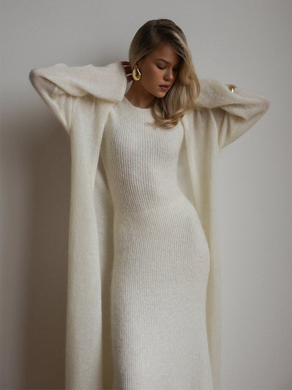 Sablea Knitted Cardigan & Dress Set