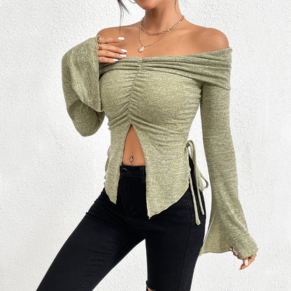 Adrielle Split Flare Top