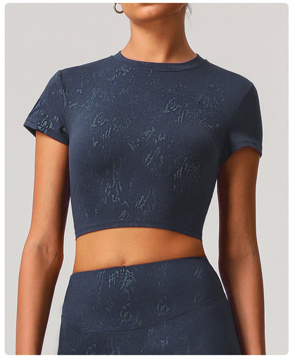 Cerisse Silver Yoga T-shirt