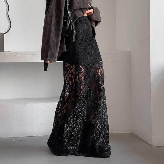 Gardenya Lace See through Skirt