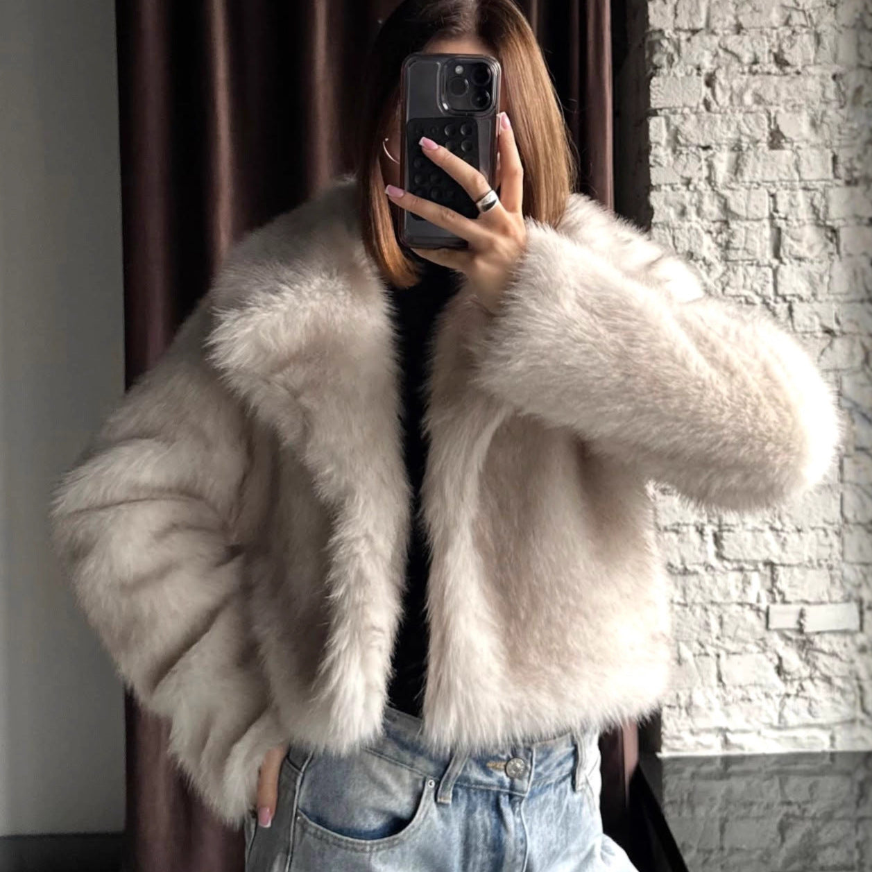 Solennea Faux Fur Jacket