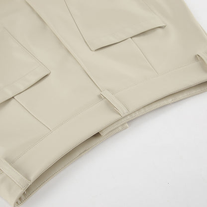 Autumnelle Matte Leather Skirt