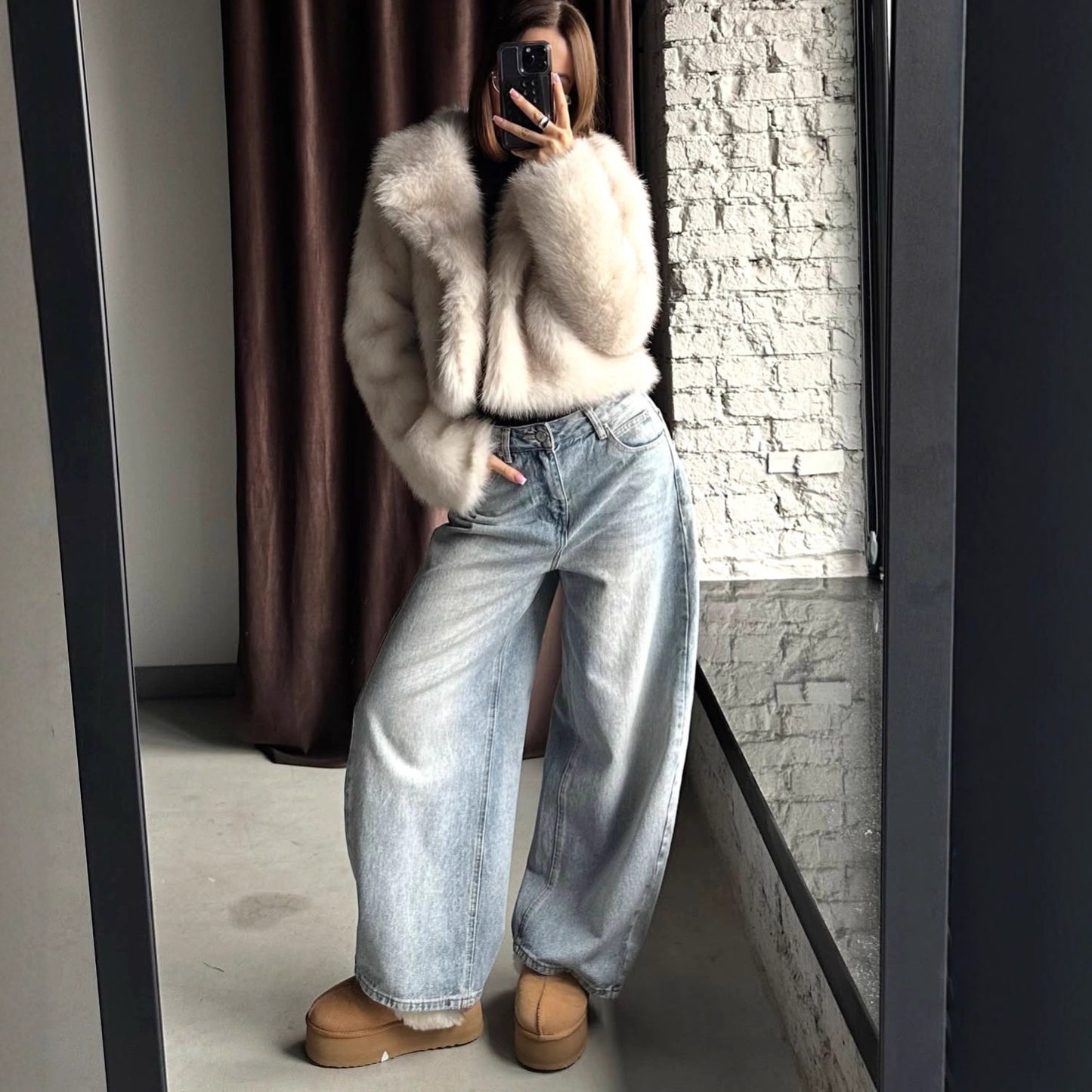 Solennea Faux Fur Jacket