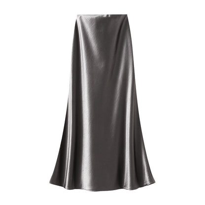 Dahliana Satin Maxi Skirt
