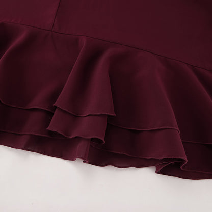 Harvestyne Brown Chiffon Blouse