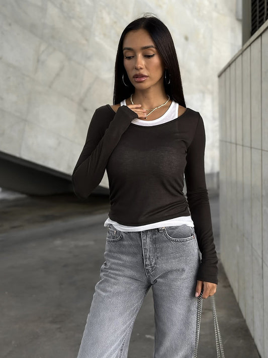 Corinne Two Piece Long Sleeved T shirt