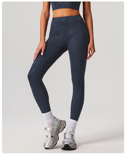 Cerisse Silver High Waist Yoga Pants