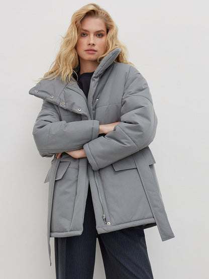 Evara Mid Length Cotton Padded Coat
