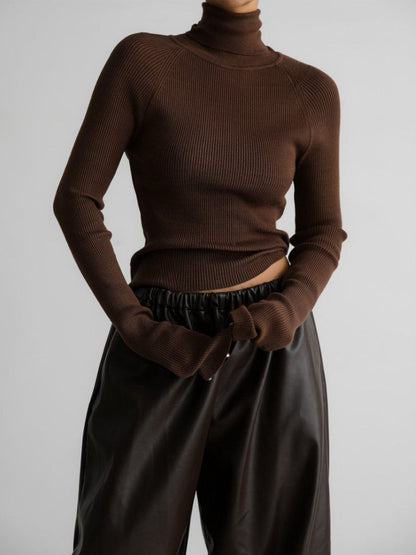 Aivra Loose Faux Leather Pants