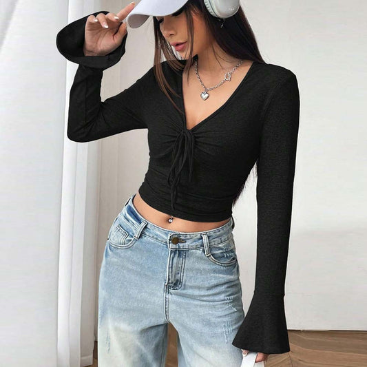 Rosabelle V neck Short Top