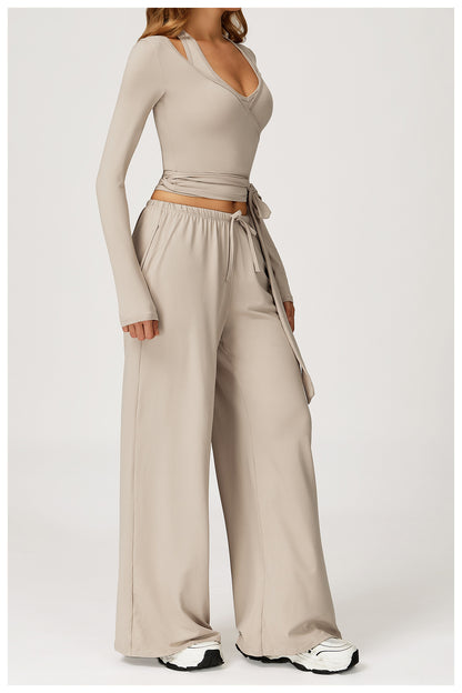 Coralieva Yoga Crossed Top