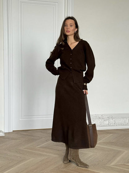Vivica Sweater Straight Skirt Sets